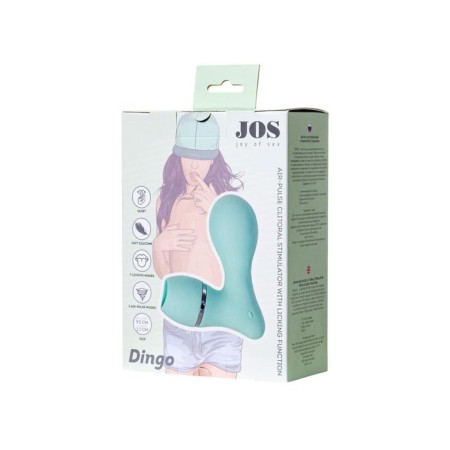 Vacuum clitoris stimulator with the tongue of Jos Dingo, silicone, mint color-4