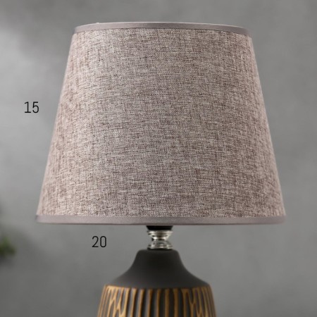 Table lamp 16243/1GR-WT E14 40W gray 20x20x32 cm-3