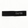 Textile strip "54-56", 5 x 1.1 cm, black color