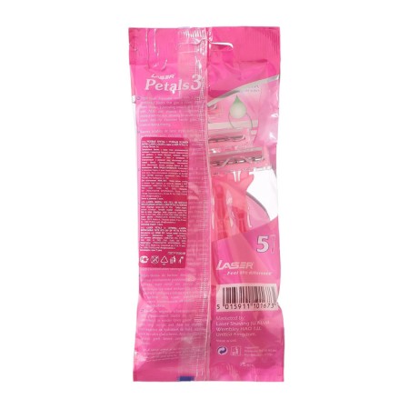 Disposable razors with three blades laser Petals 3, 5 pcs-1