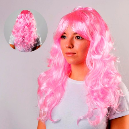 Carnival wig, curly curls with gel