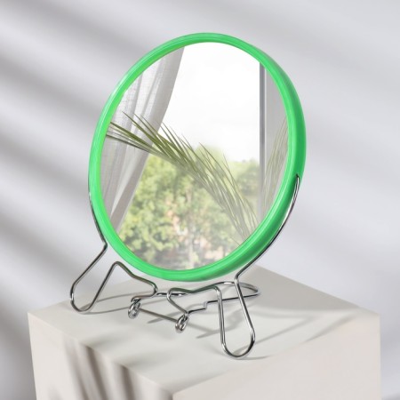 Desktop mirror - suspended “circle”, bilateral, with an increase, D mirror surface 14 cm, color mix-1