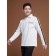 Polo for a boy with a long sleeve Pelican, height 140 cm, milk color
