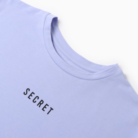 T-shirt female, lilac color, size One size (42-46)-1