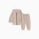 Set: Jumper with zipper and pants crumb I "Kisa", height 74-80 cm, beige