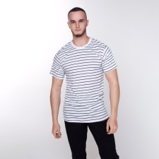 Striped t -shirt, white color, size 52