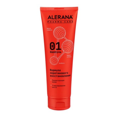 Alerana Pharma Care hair shampoo, keratin recovery formula, 260 ml