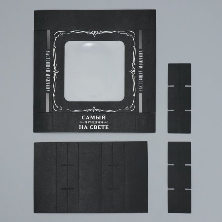 Box for sweets, confectionery packaging, 9 cells, “The best in the world”, 14.7 x 14.7 x 3.5 cm-4