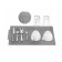 Silicone rug Karakum, for drying dishes, color mix