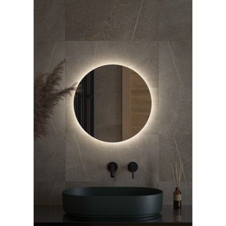 Mirror with Defesto LED backing 12 W, 50x50 cm, without a switch, neutral white light-2