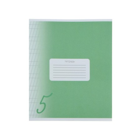Aunt 12 sheets in a frequent slant of Calligrata "Five", cover coated cardboard, block offset, whiteness 95%, green