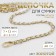 A chain with pearls for a bag, with carbines, 7 × 13 mm, d = 4 mm, 60 cm, gold color