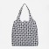 Permanent bag on the button, folding, black/gray color