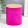 Bank for candles glass with a lid "Bubbles" pink 8.7x7.2x7.2 cm