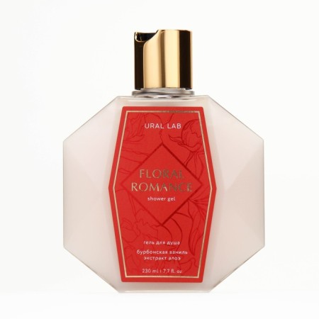 Гель для душа FLORAL ROMANCE, 230 мл, аромат бурбонской ванили, PRESTIGE by URAL LAB-1