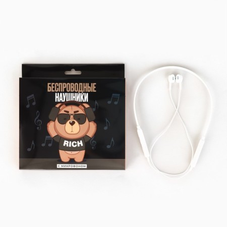 Wireless headphones with a microphone "Rich", model LV-148-1