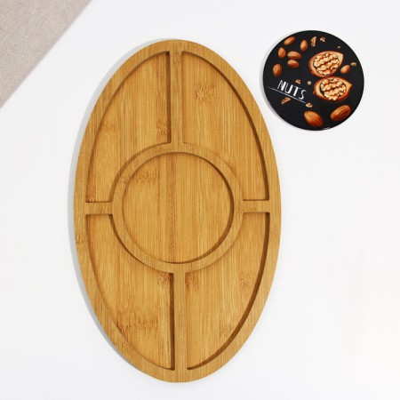 Wooden Mengitsa Nuts, 21.8 x 35 cm-3