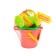 Sanding set: bucket, strainer-flower, scoop, robbery, watering can, color mix