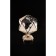 Designer Wooden 3D Ewa Globe Icosahedron with a secret (casket, safe) Black