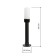 Lamp Garden era E27, IP54, 60W, 140x640 mm, black