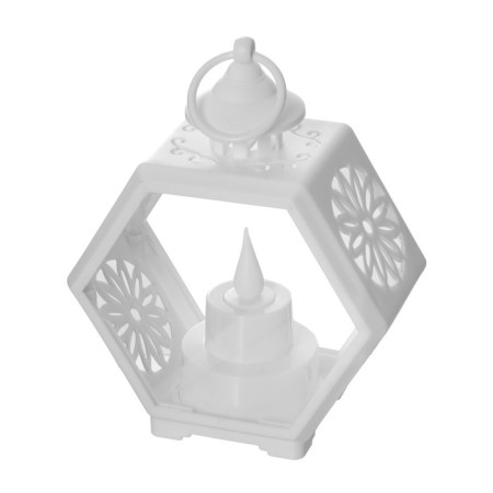 Nightmare "Candle in the HEx" 3HLR1130 White 6x11x15 cm Risalux-7