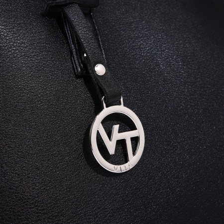 Bag Vita with a zipper, black color-3
