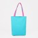 Textile bag with zipper, turquoise color/pink