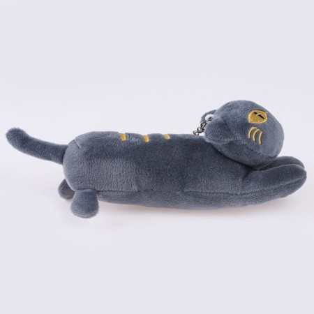 Soft toy "cat" on a key fob, 16 cm, color mix-2