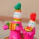 Filimonovskaya toy "A couple on a sleigh"