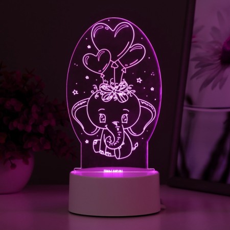 Light "Elephant" Led RGB from the network 11x9.5x18 cm Risalux-6
