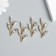 Decor for creativity Metal "Ventka with leaves" Transparent 3.6x1.5 cm