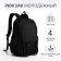 Youth backpack on lightning, 2 departments, 4 pockets, black color