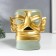Souvenir Polystone Salvetnitsa "Aboriginal with a sharp nose" green-gold 19x12x20 cm