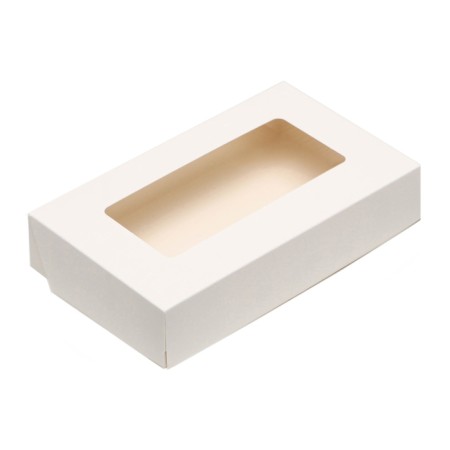 Container for removal, with a window, white, 20 x 12 x 4 cm, set 10 pcs.-1