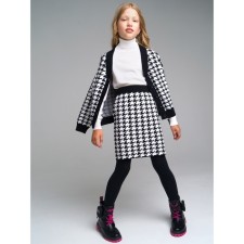 Kit for girls: cardigan and skirt, height 164 cm