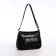 Female bag on one shoulder, on a zipper, black color