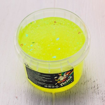 Slime "Pegas" broken glass, yellow, 90 g-2