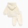Plush costume: sweatshirt and pants crumb I, height 80-86, milk