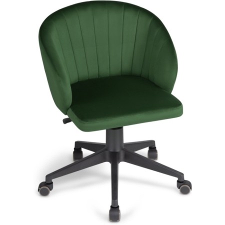 Computer chair Plastic Plastic/velor, black/green 59x60x78 cm-5