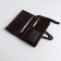 Male purse for magnet, clip for bills, separation for SIM cards, brown color