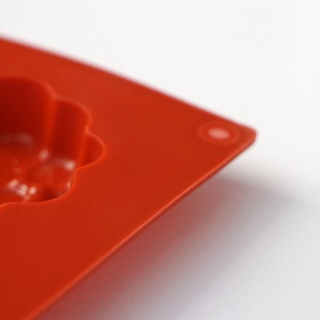 Baking uniform “Bubbles”, silicone, 29 × 17 × 1.5 cm, 8 cells (6 × 6 × 1.5 cm), brown color-3