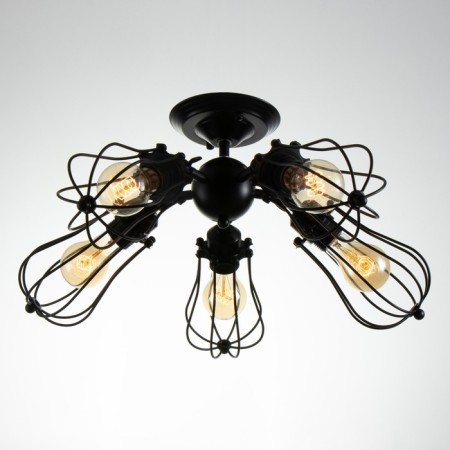 Loofer chandelier 5he27 40W Black 50x50x14.5cm BayerLux-1