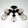 Loofer chandelier 5he27 40W Black 50x50x14.5cm BayerLux