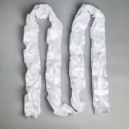 Set on the car "Guest" elite tape with an angle on the hood, 4 bow to pens, white-2