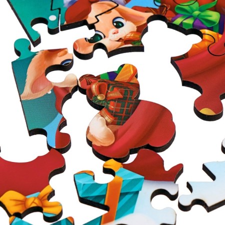 New Year's puzzle Figure "New Year! Grandfather Frost brought a gift "-2
