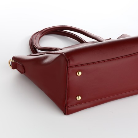 Women's bag with lightning, burgundy color-7