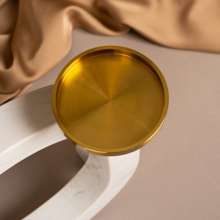 Brass Brass, marble "Camellia" 19 x 18 x 8 cm-22