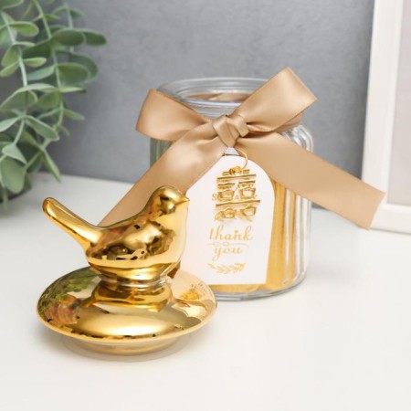 Coramics Coramics "Golden Bird" 15x7.5x7.5 cm-1