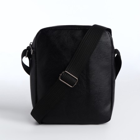 Male bag with lightning, black color-3