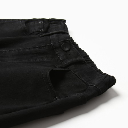 Jeans for girls, black color, height 140 cm-1